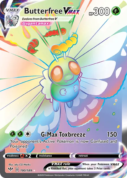 Butterfree VMAX 190/189 [Holo Rainbow]