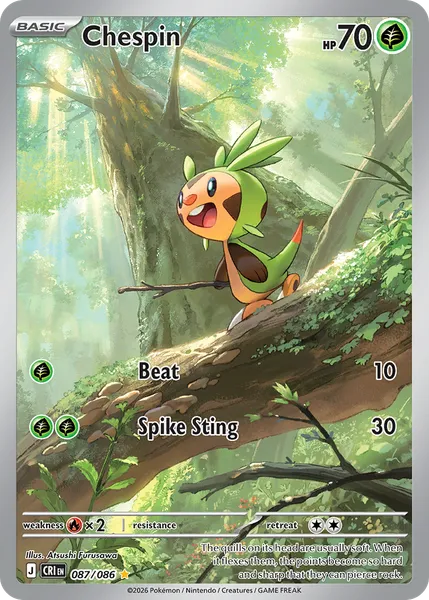 Chespin 087/086 [Holo IR]