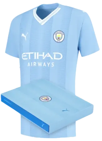 Manchester City Authentic Home Jersey 2023/24 In Gift Box