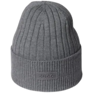 Rib knit wool hat