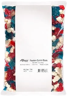 Albanese Candy, Freedom Gummi Bears, 5 Pound Bag