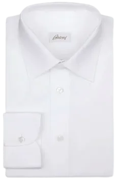 Essential white cotton formal shirt