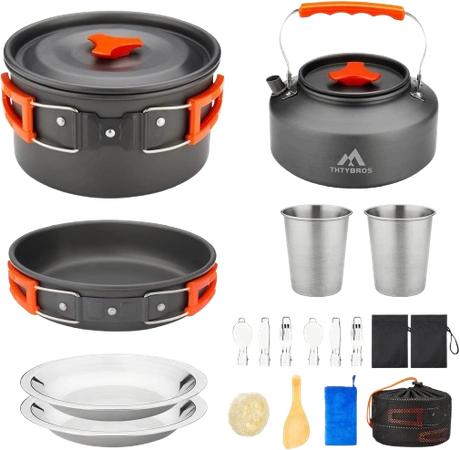 17pcs Camping Cookware Kit