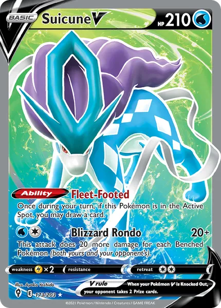 Suicune V 173/203 [Holo Ultra]