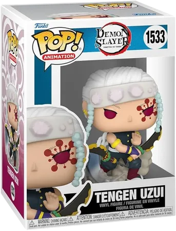 Funko Pop! Animation: Demon Slayer - Tengen Uzui with Chase (Styles May Vary)