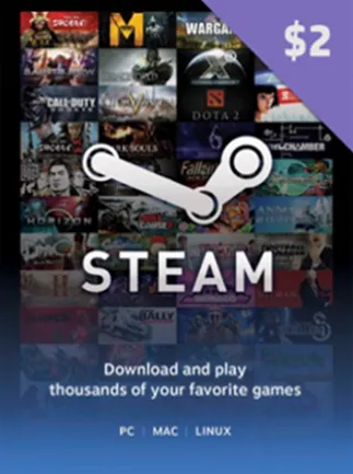 Steam Gift Card 2 USD - Steam Key