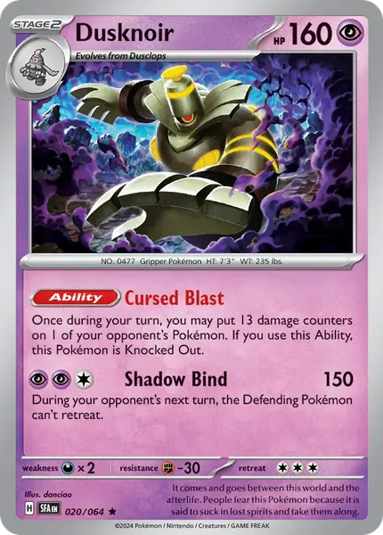 Dusknoir 020/064 [Reverse Holo]