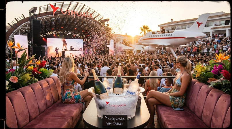 VIP Table at Ushuaïa Ibiza