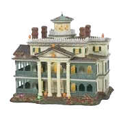 Disney Snow Village Halloween Disneyland Haunted Mansion Light-Up Statue