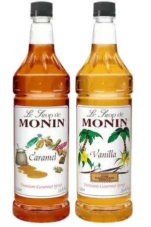 Premium Syrup, Caramel and Vanilla, 33.8 Ounce (Pack of 2)