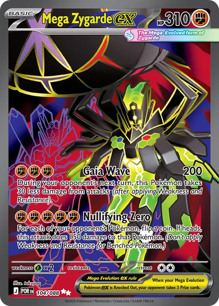Mega Zygarde ex 104/088 [Holo Ultra]