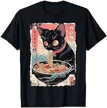 Cat Ramen Noodle Japanese Anime Manga Ramen Kawaii Cat T-Shirt