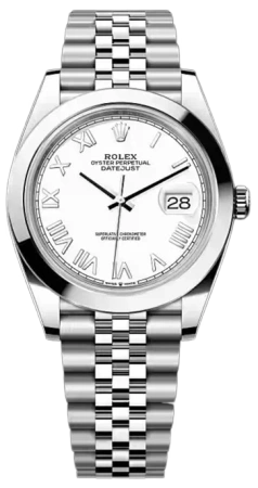 Datejust 41mm Steel White Dial