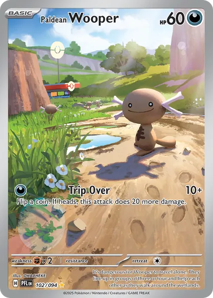 Paldean Wooper 102/094 [Holo IR]