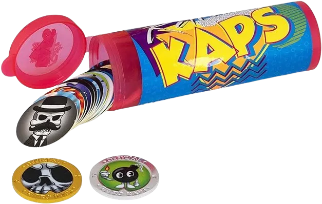 Neon Red Storage Tube Starter Set Game Includes: 20 Pogs & 2 Exclusive Slammers