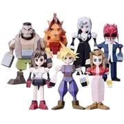 Final Fantasy VII Polygon Figure Vol. 1 Display Tray of 8