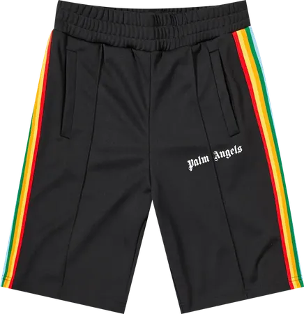 Palm Angels Rainbow Track Short 'Black'