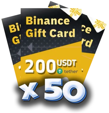 50x Binance Gift Card $200