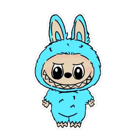 Labubu Sticker Blue