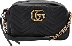GG Marmont Camera Bag Matelasse Small Black
