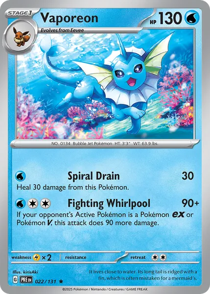 Vaporeon 022/131 [Holo]