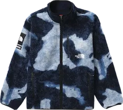 Bleached Denim Print Fleece