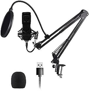 Computer Mic Kit Professional Studio Recording Bundle