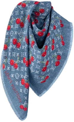 Denim Cerise Shawl