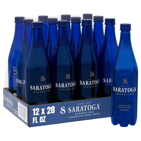 Saratoga Sparkling Water Bottles, 12-Pack