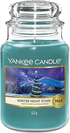 Winter Night Stars Large Jar Candle