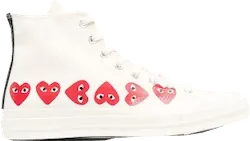 Chuck 70 Hi "Multi Hearts White" sneakers