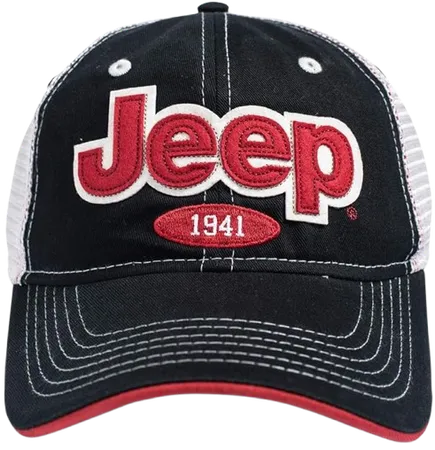Jeep Felt Appliqué Hat Black