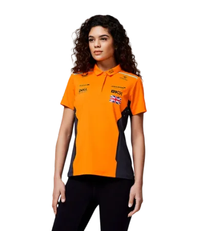 Womens Official Teamwear Polo Shirt Lando Norris Formula 1