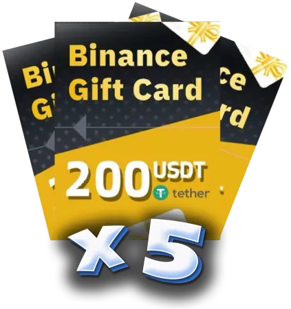 5x Binance Gift Card $200