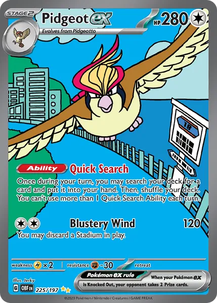 Pidgeot ex 225/197 [Holo SIR]