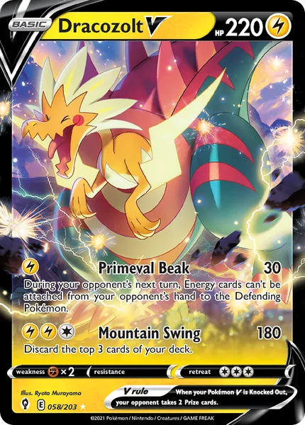Dracozolt V 058/203 [Holo]