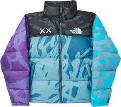 Retro 1996 Nuptse Jacket Monterey Blue Nuptse Print
