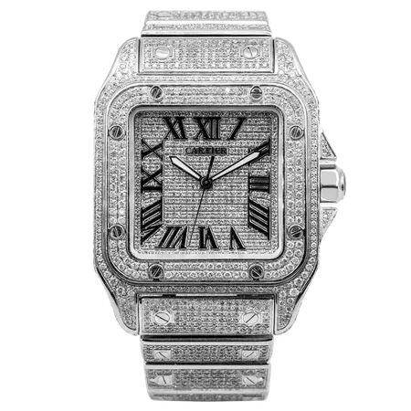 Cartier Steel Santos Bustdown 43.3mm