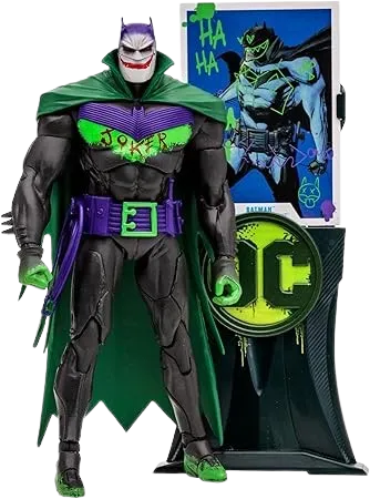DC Multiverse Batman White Knight (Jokerized), 7in Action Figure, Gold Label