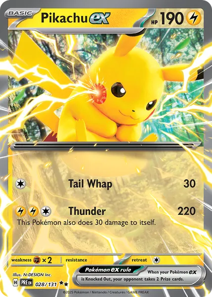 Pikachu ex 028/131 [Holo]