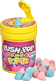 Push Pop Pop-Its Gummy Candy - 8 Count Gummy Candy With Fun, Portable Containers - Fruity Delicious Flavors - Party Favors & Party Candy for Kids - Bulk Assortment of Sweet Gummy Candy