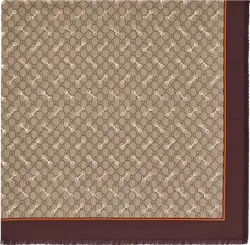 GG Horsebit-print Silk Scarf