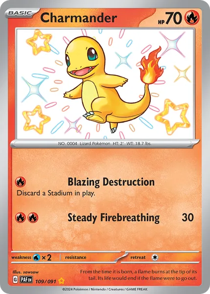 Charmander 109/091 [Holo Shiny]