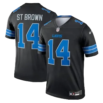 Men's Detroit Lions Amon-Ra St. Brown Nike Black Legend Jersey