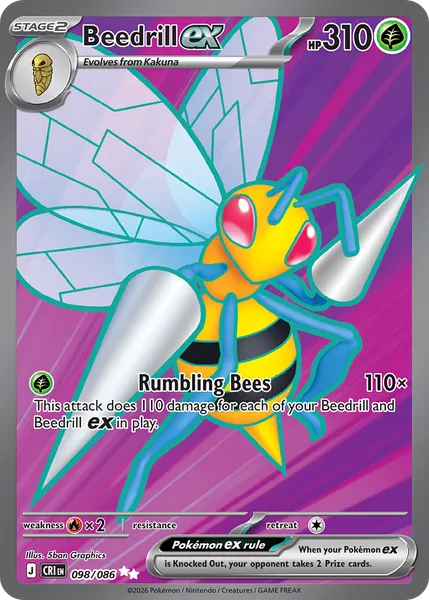 Beedrill ex 098/086 [Holo Ultra]