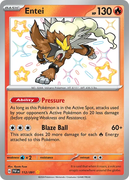 Entei 112/091 [Holo Shiny]