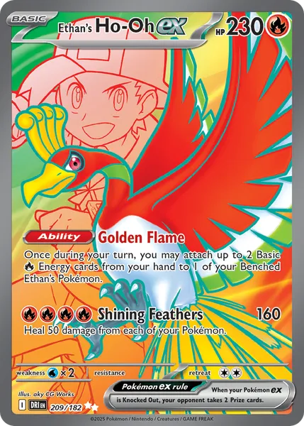 Ethan's Ho-Oh ex 209/182 [Holo Ultra]