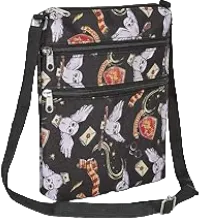 Harry Potter womens Crossbody Bag Hogwarts Gryffindor All Over Print Passport Travel