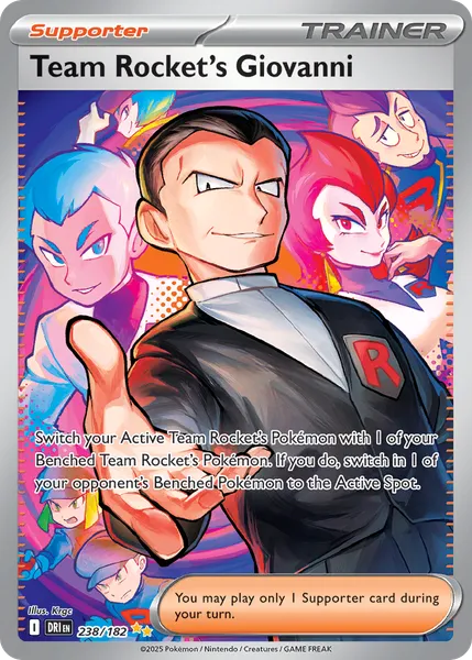 Team Rocket's Giovanni 238/182 [Holo SIR]