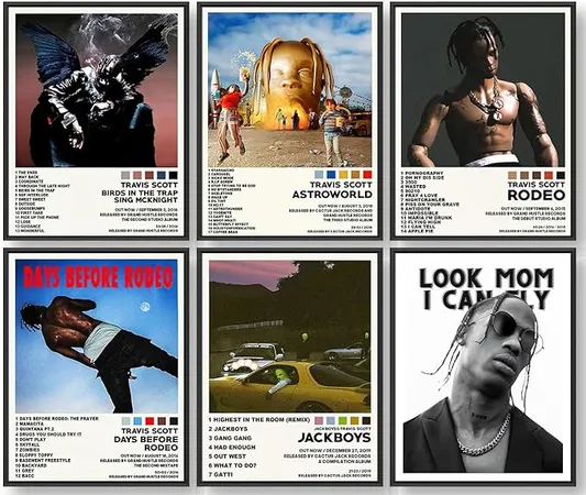 Travis Scott Poster Set of 6